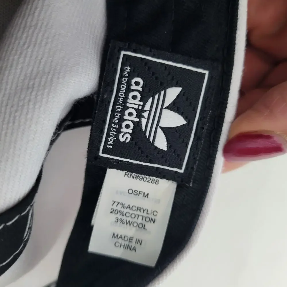 Adidas Black & White Snapback Baseball Cap 82625-2M11 - Picture 5 of 6